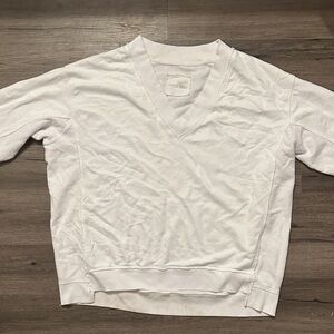 White V-Neck pull over